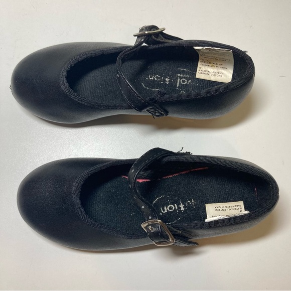 🌺 Revolution Dance Toddler Girl's 11 Black Matte Buckle Tap Shoes - Picture 16 of 16